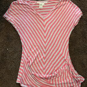 Pink and gray Studio M blouse.